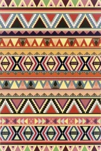 Golden Aztec Tribal Patterns Wallpaper