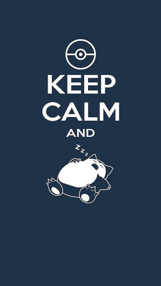 Keep Calm And Snorlax Funny iPhone Wallpaper Pokemon
