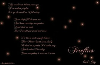 Fireflies Bg Owl City By Eriksearthstar2494 Fan Art Wallpaper Other