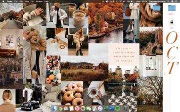 October Moodboard Desktop Wallpaper