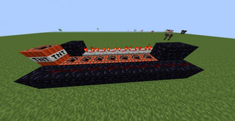 Minecraft Tnt Cannon Top HD Wallpaper