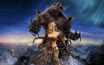 Games Wallpaper Fantasy Girl Warrior Pixel