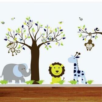 Pin Wallpaper Jungle Safari Baby Nursery Wall Decal Sticker By On
