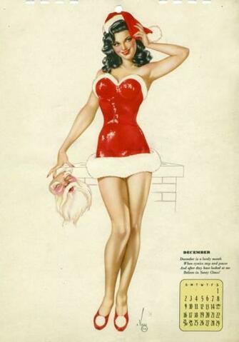 Pin Up Girls Image December Girl HD Wallpaper And Background