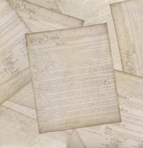 Constitution Background We The People Patriotic Scrapbook Paper