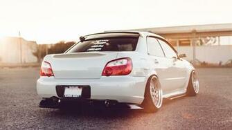 Wallpaper Subaru Impreza Wrx Sti Auto White Sports Car 4k