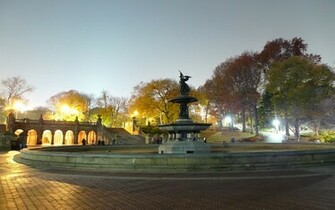 Central Park Night Computer Wallpaper Desktop Background
