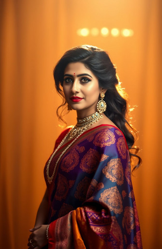 Saree Actress HD Wallpaper 1080p
