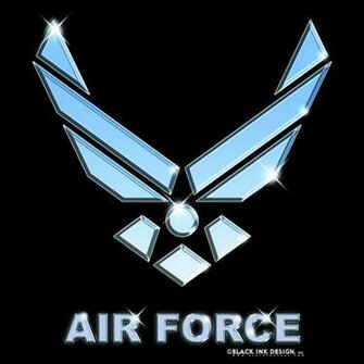 Black Us Air Force Emblem Logo T Shirt
