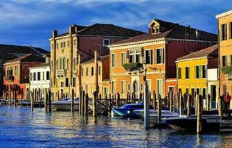Island The Sky Houses Channel Wallpaper Photos Pictures