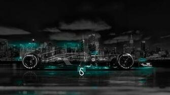 F1 Pink Fire Crystal City Car HD Wallpaper Design By Tony Kokhan