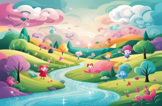 Aesthetic Cartoon Image Wallpaper