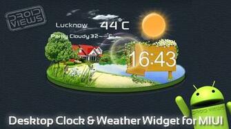 Desktop Clock Weather Widget For Miui Droids