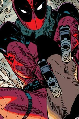 Deadpool Wallpaper HD iPhone Shooting