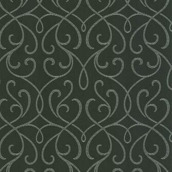 Dl Accent Scroll Wallpaper Charcoal Bolt Contemporary
