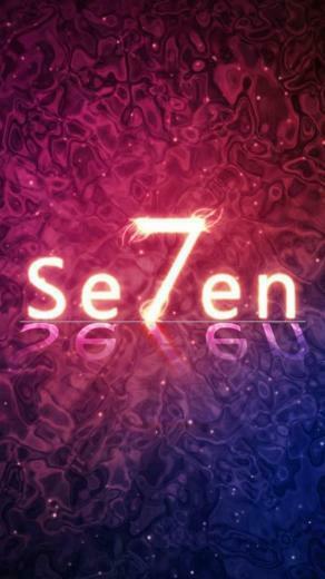 Flare Seven Art Pink Background iPhone Wallpaper