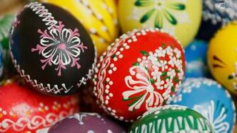 Easter Eggs Wallpaper HD Jpg