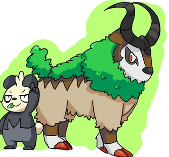 Pancham And Gogoat By Mareckirawr
