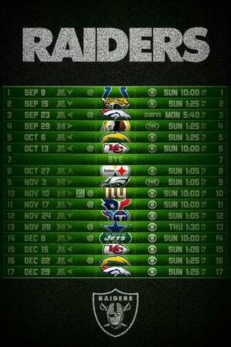 Raiders Schedule Wallpaper Oakland iPhone 4s