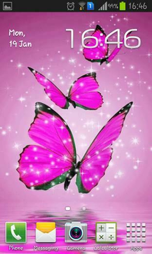 Beschreibung Des Live Wallpaper Pink Butterfly Pinker Schmetterling