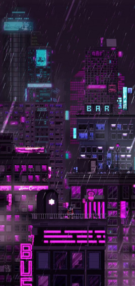 Pixel City I Did For A Commission Pixelart