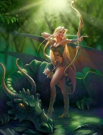 Fantasy Magic HD Desktop Wallpaper Red