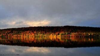 Wallpaper Water Forest Autumn Desktop In The