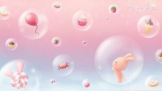 Pink Bubbles Wallpaper