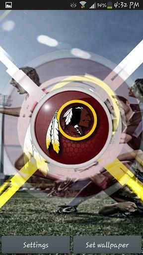 Bigger Washington Redskins Lwp For Android Screenshot