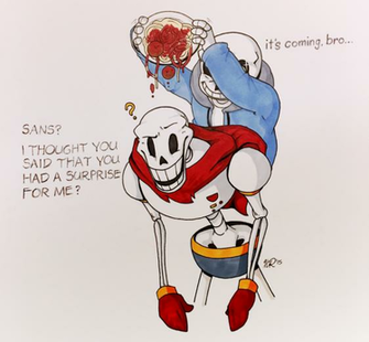 Papyrus And Sans By Aquamizuko