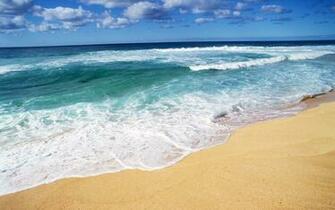 Golden Beach And Waves Back To Wallpaper Home