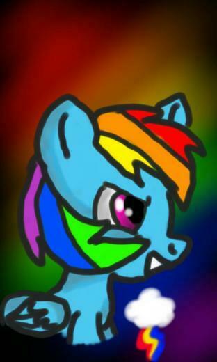 Rainbow Dash Phone Wallpaper By Kittenlover126