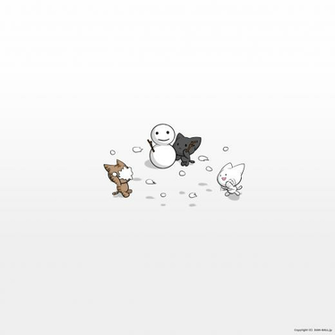 Wallpaper Cat Snowball Fight App Game Site Dan Ball