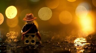 Indiana Jones Lego In The Rain Mac Wallpaper