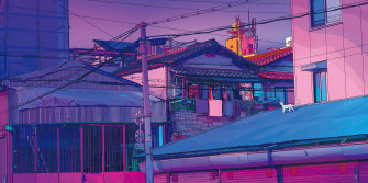 Cat Asethetic Lofi 5k HD Artist 4k Wallpaper Image
