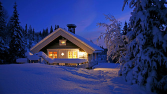 Winter Night Desktop Background Wallpaper