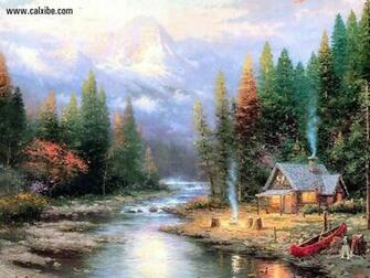 Kinkade The Victorian Garden In Drawing Painting Picture Nr