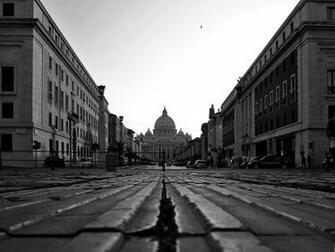Italy Rome Desktop Wallpaper HD Black And White