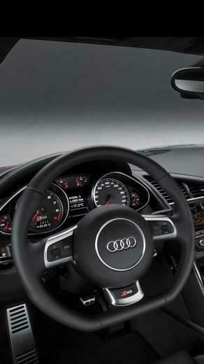 Wallpaper HD Stylish Audi R8 Steering Wheel Background