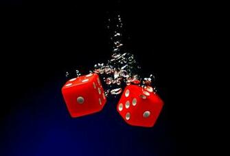 Wet Dice Black Red IwallHD Wallpaper HD