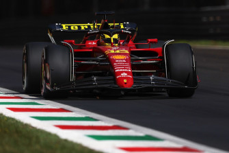 F1 Italian Gp Leclerc Pips Sainz By 077s For Ferrari Fp1