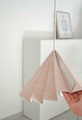 83d93 Wallpaper Into A Lampshade Design Turn