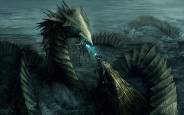Giant Sea Monster Fantasy Wallpaper Teahub Io