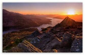 Beautiful Sunset Scotland HD Wallpaper For Wide Widescreen