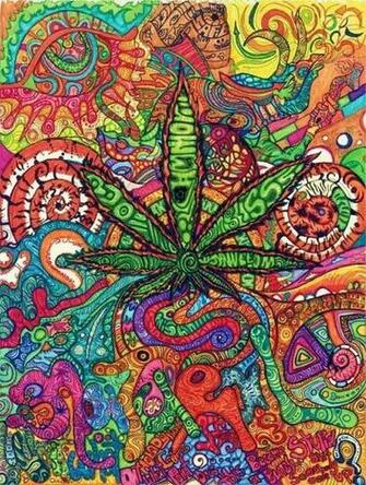 Weed Girl Background Wallpaper