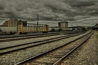 Trains Railroad Tracks HD Wallpaper Buses