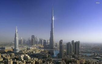 Wallpaper Background Dubaj Burj Khalifa