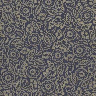 Purple Floral Damask Wallpaper