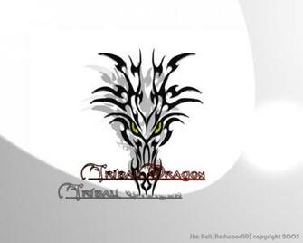 Tribal Dragon Wallpaper Image