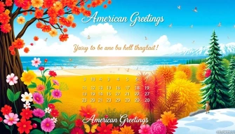 American Greetings Calendar Wallpaper